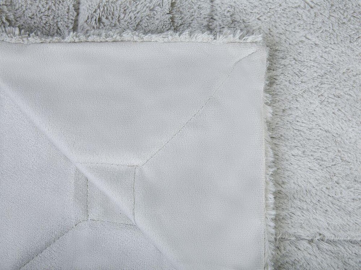 Beliani Gelik - Sprei--polyester - Grijs