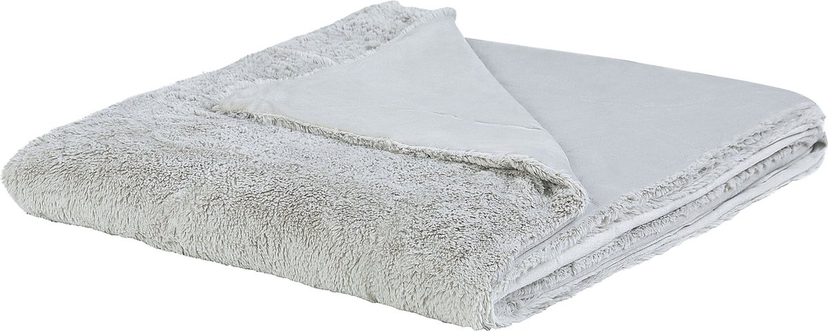 Beliani Gelik - Sprei--polyester - Grijs