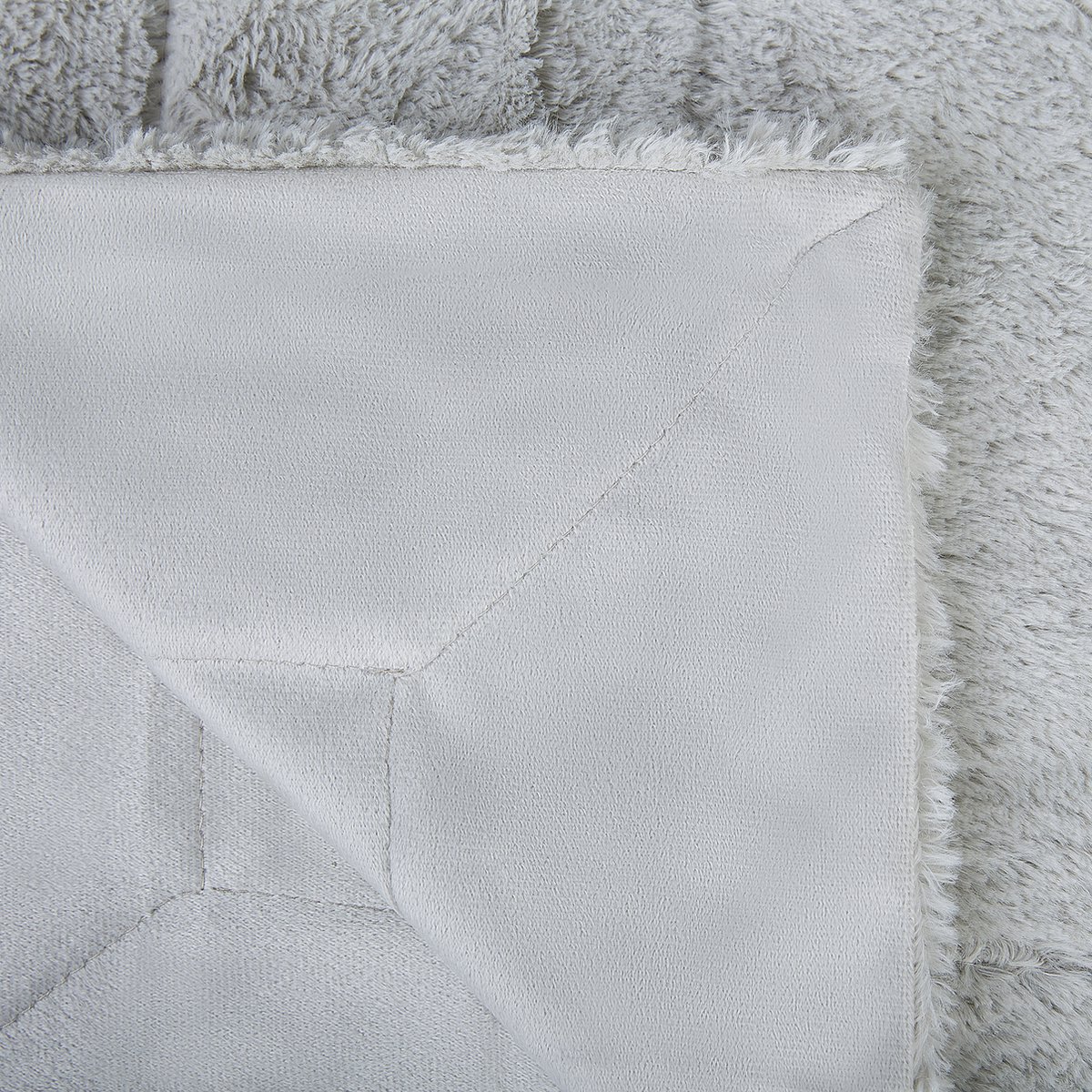 Beliani Gelik - Sprei--polyester - Grijs