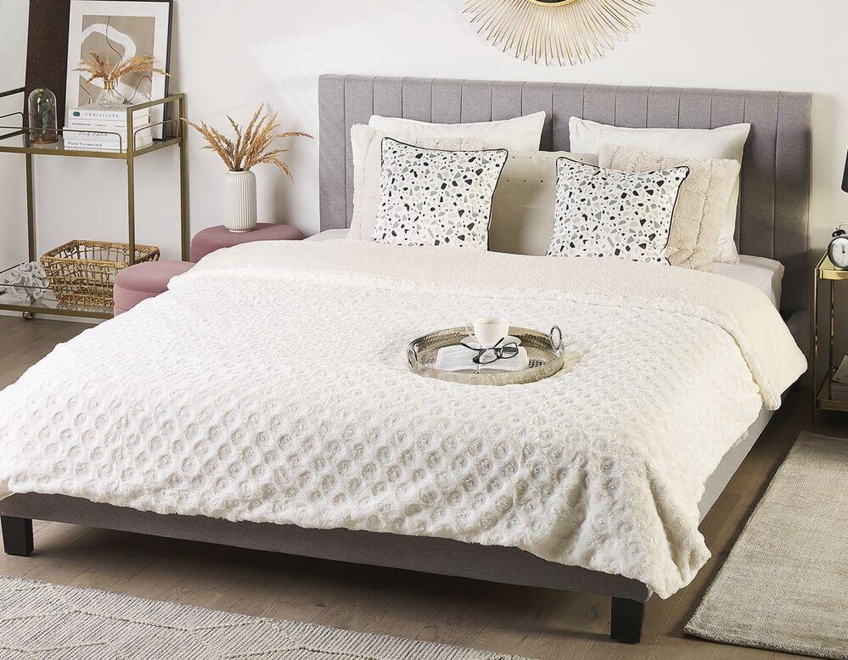 Beliani Kandilli - Sprei-wit-polyester