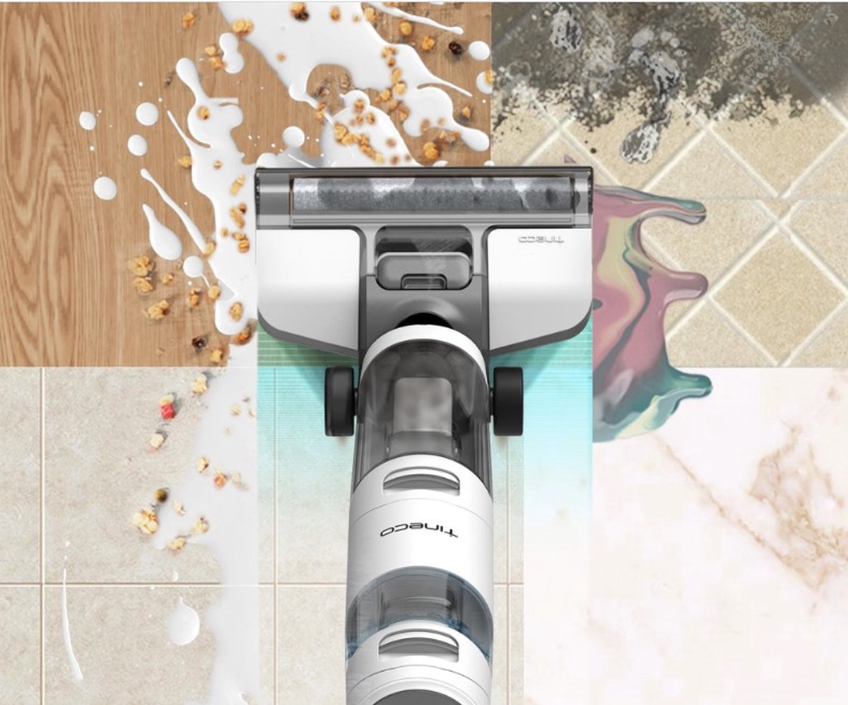 Tineco - Ifloor Breeze - Wet & Dry Vloerreiniger - Oplaadbaar - Grijs