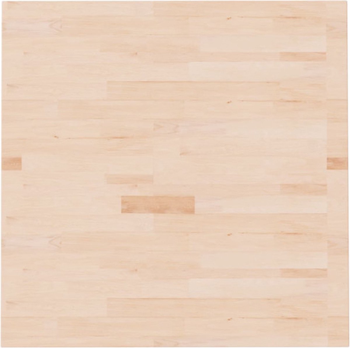 Vidaxl Tafelblad Vierkant 80x80x2,5 Cm Onbehandeld Massief Eikenhout - Bruin