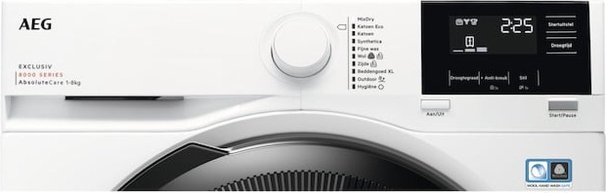 AEG Tr8essen 8000 Serie Absolutecare Warmtepomp Wasdroger 8 Kg