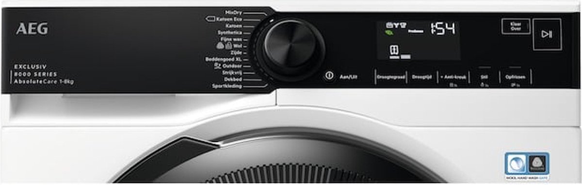 AEG Tr8trier 8000 Serie Absolutecare Warmtepomp Wasdroger 8 Kg