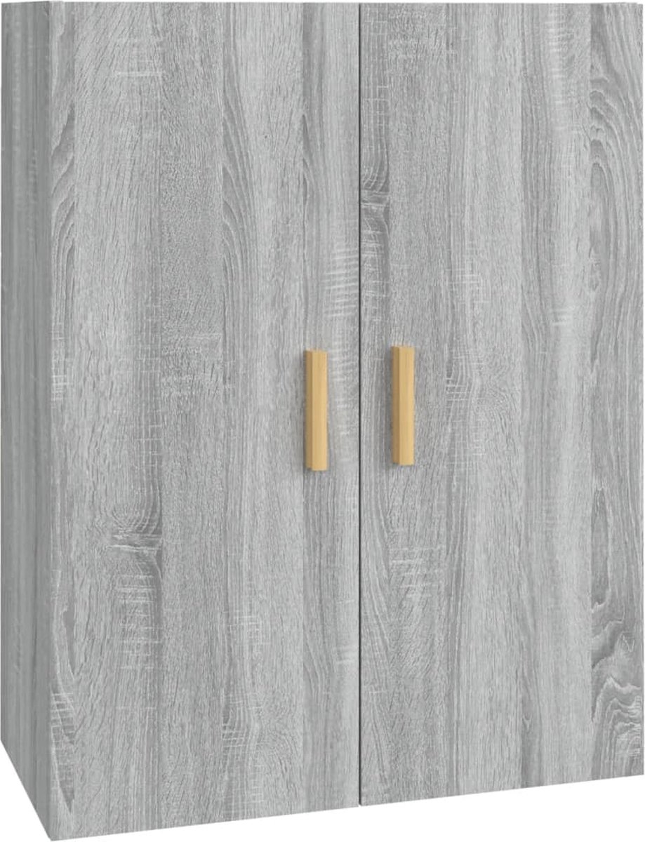 Vidaxl Hangkast 69,5x34x90 Cm Sonoma Eikenkleurig - Grijs