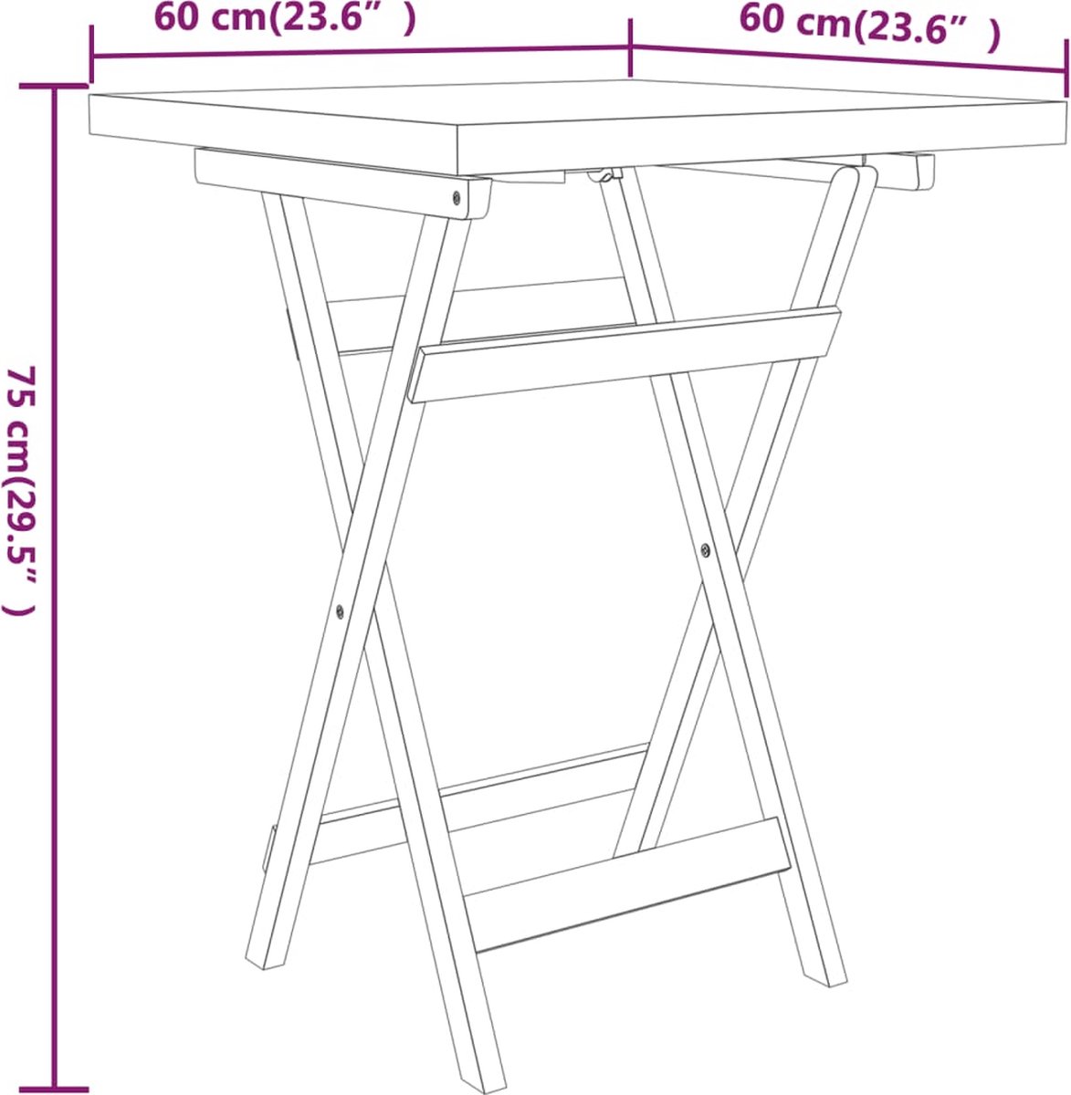Vidaxl 3-delige Tuinset Massief Teakhout - Bruin