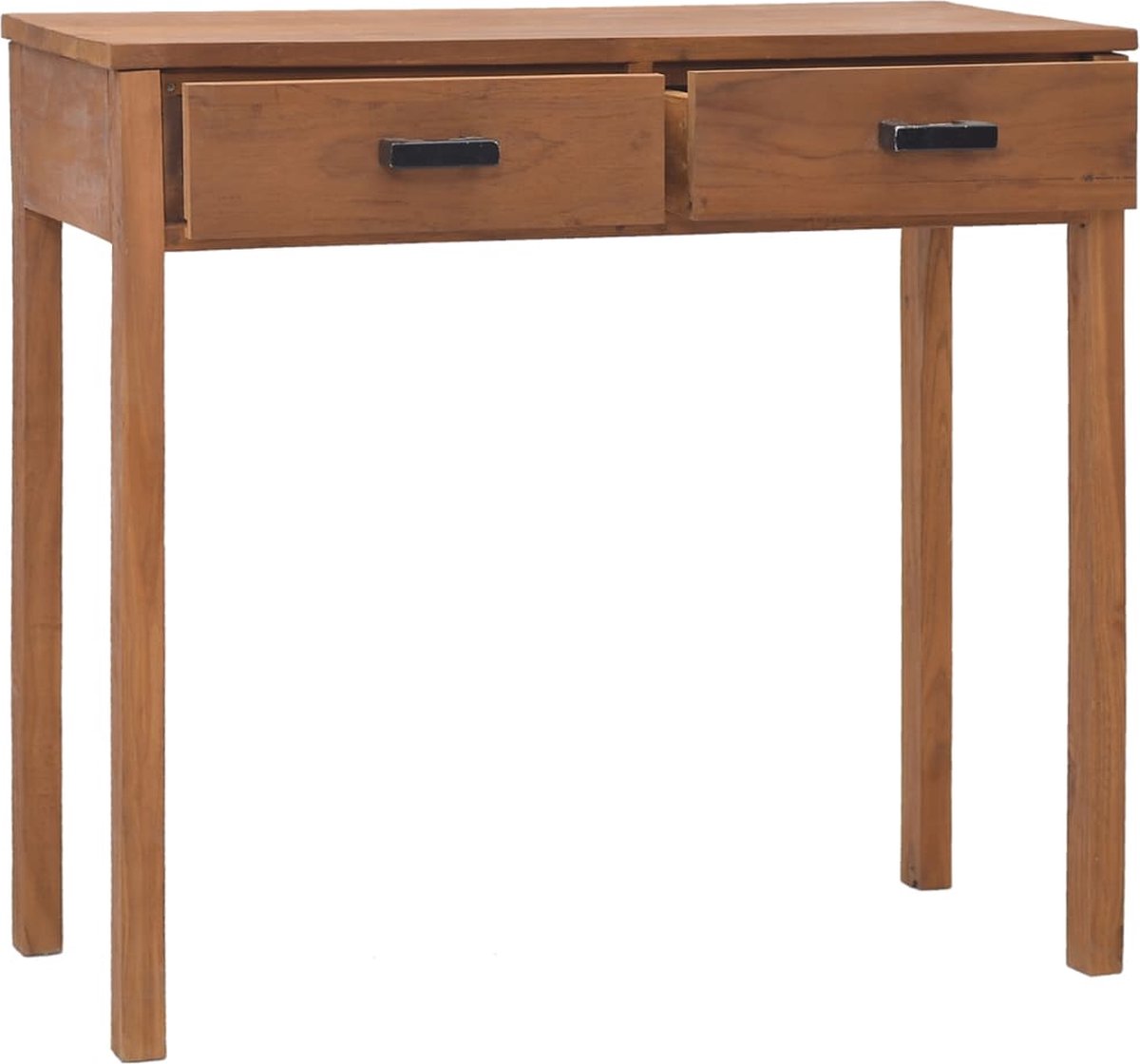 Vidaxl Bureau 81x40x75 Cm Massief Teakhout - Bruin