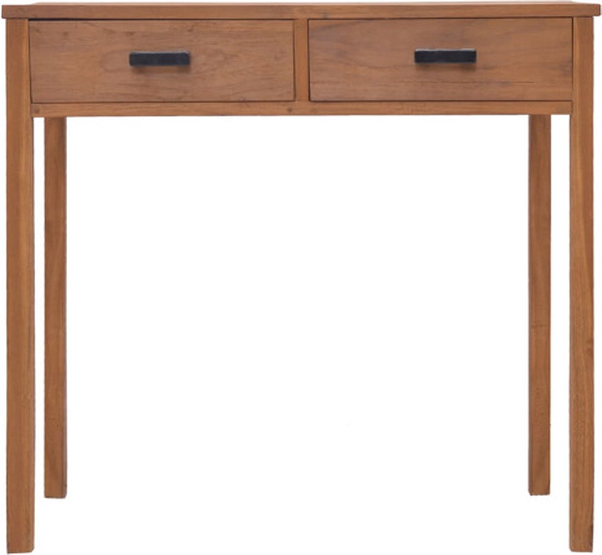 Vidaxl Bureau 81x40x75 Cm Massief Teakhout - Bruin