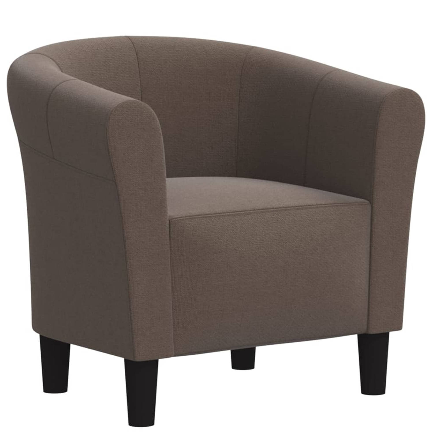 Vidaxl Fauteuil Stof Taupe