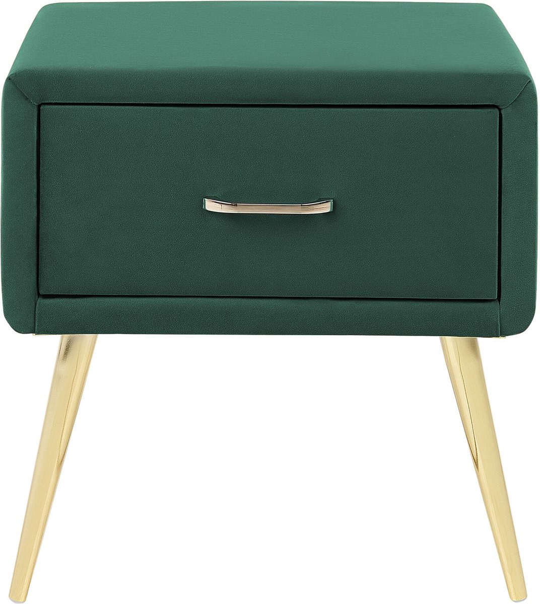 Beliani Flayat - Nachtkast--fluweel - Groen