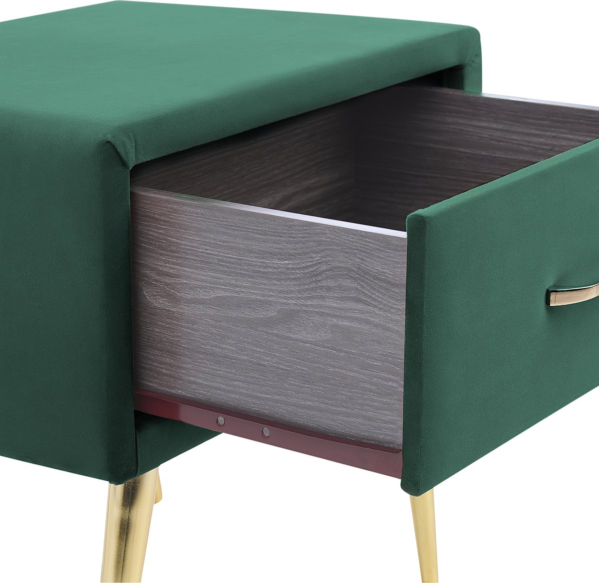 Beliani Flayat - Nachtkast--fluweel - Groen