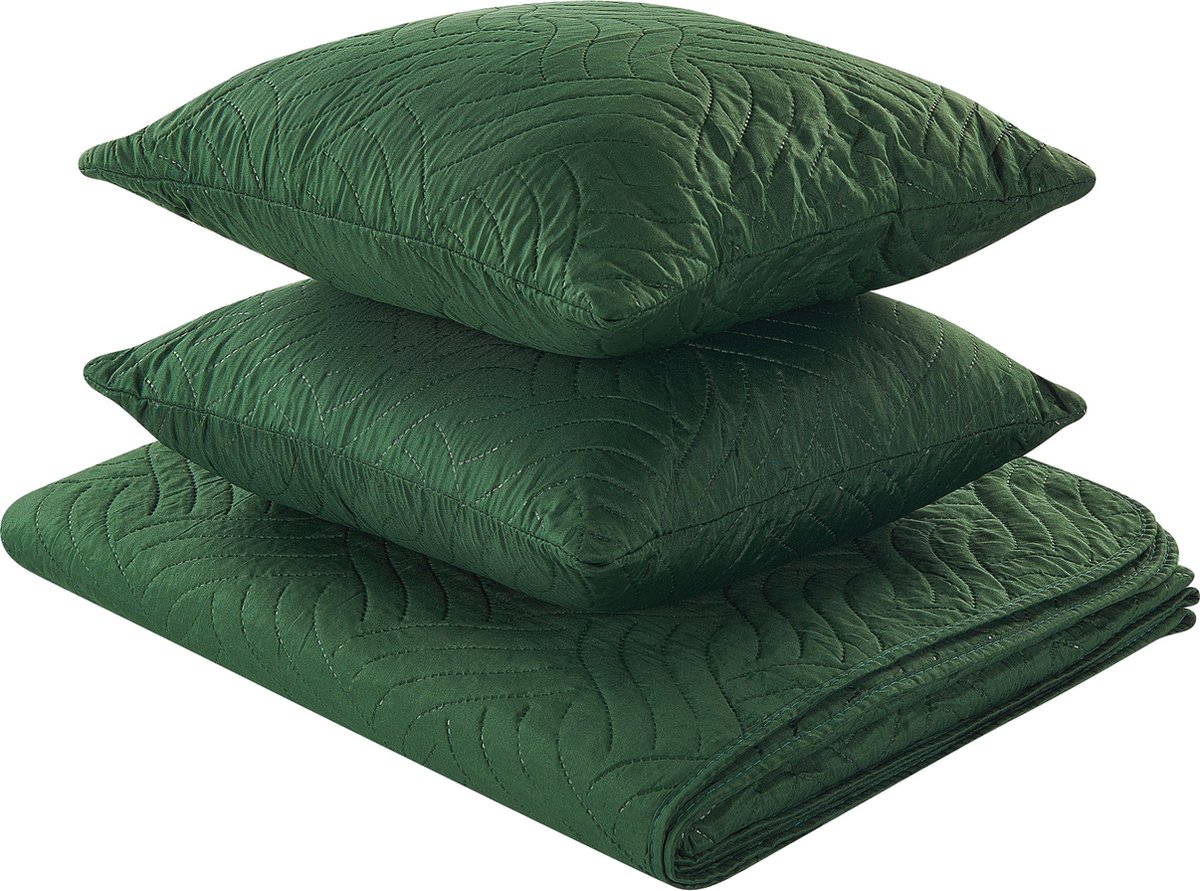 Beliani Babak - Sprei--polyester - Groen