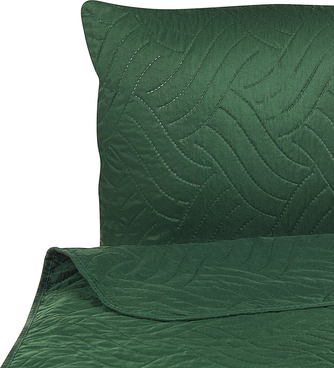 Beliani Babak - Sprei--polyester - Groen