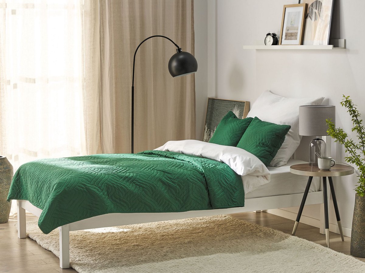 Beliani Babak - Sprei--polyester - Groen
