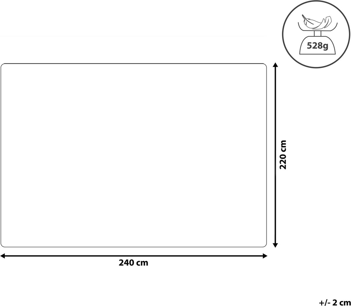 Beliani Rayen - Sprei--polyester - Bruin