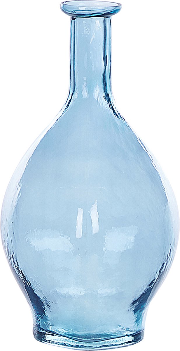 Beliani Pakora - Bloemenvaas--glas - Blauw