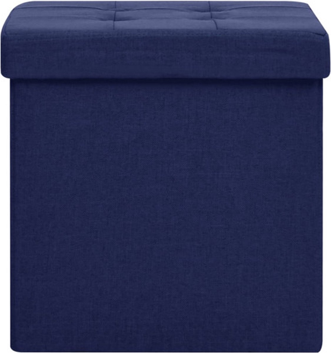 Vidaxl Opbergkrukken Inklapbaar 2 St Kunstlinnen - Blauw