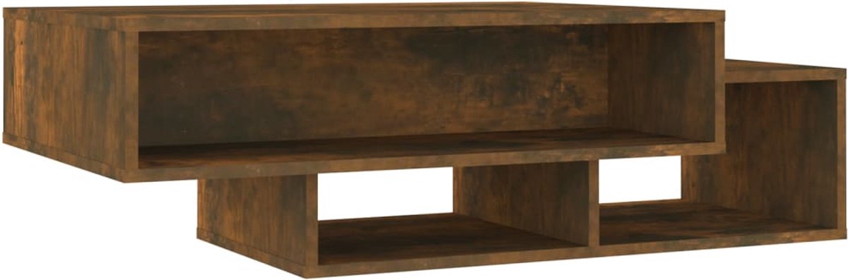 Vidaxl Salontafel 105x55x32 Cm Bewerkt Hout Gerookt Eikenkleurig - Bruin