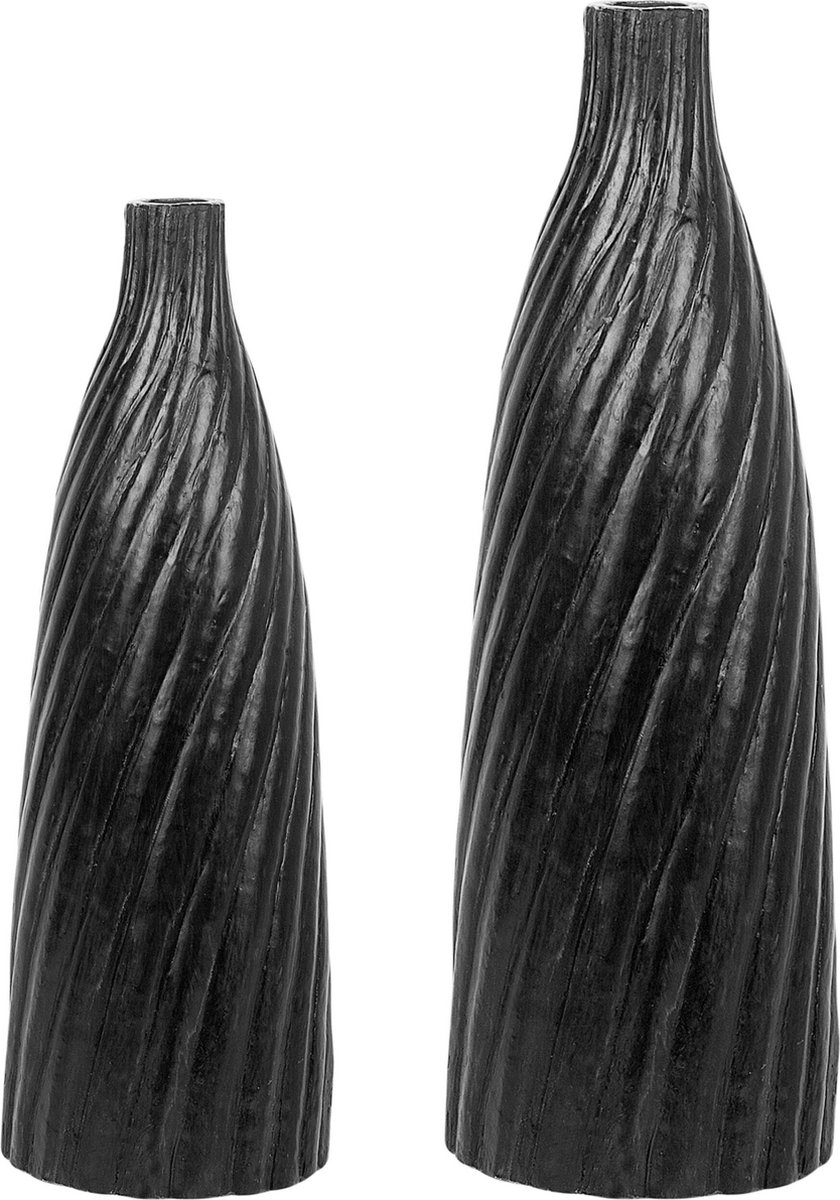 Beliani Florentia - Decovaas--keramiek - Zwart