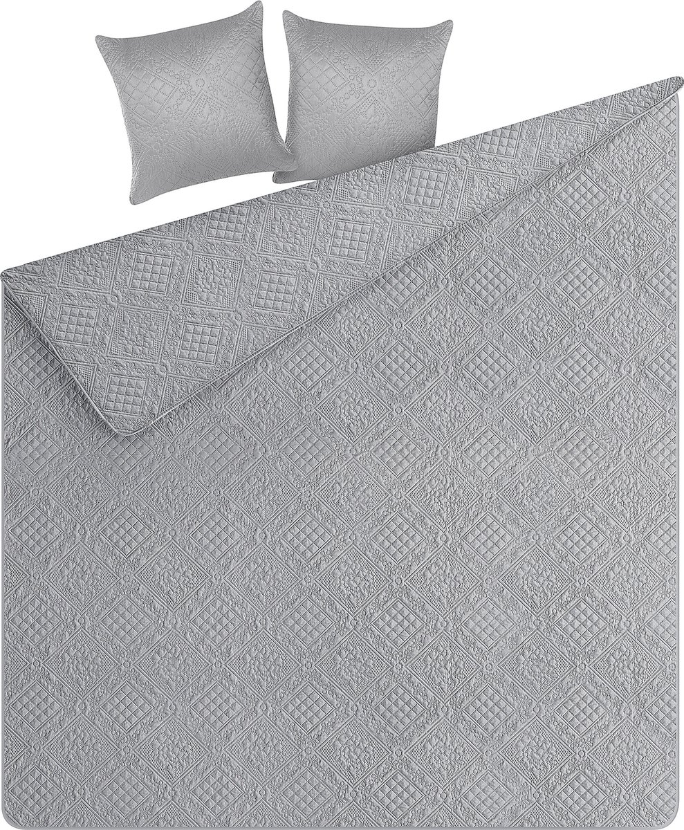 Beliani Alamut - Sprei--polyester - Grijs