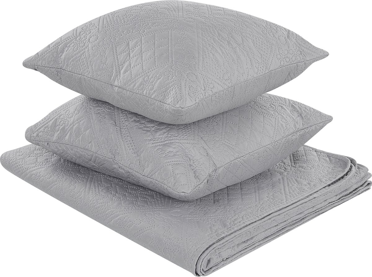 Beliani Alamut - Sprei--polyester - Grijs