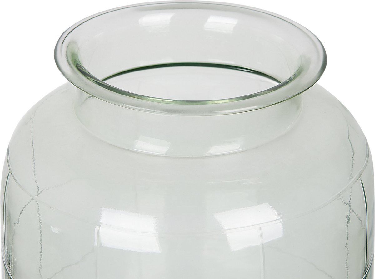 Beliani Vindaloo - Bloemenvaas--glas - Groen