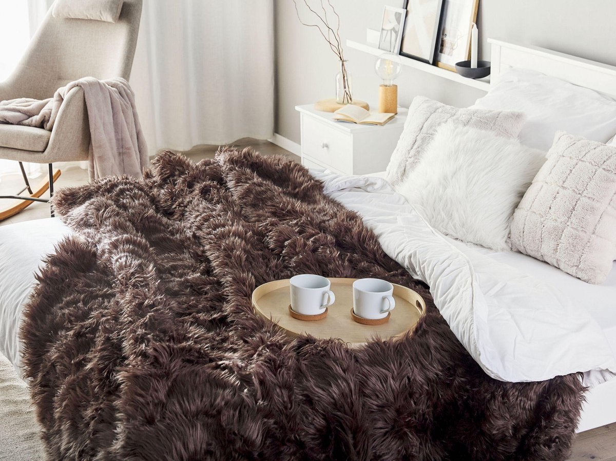 Beliani Delice - Sprei--acryl - Bruin