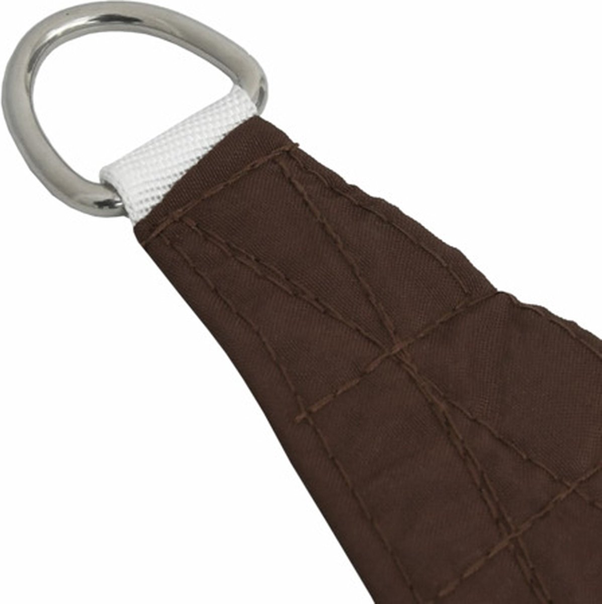 Vidaxl Zonnescherm Vierkant 2x2 M Oxford Stof - Bruin