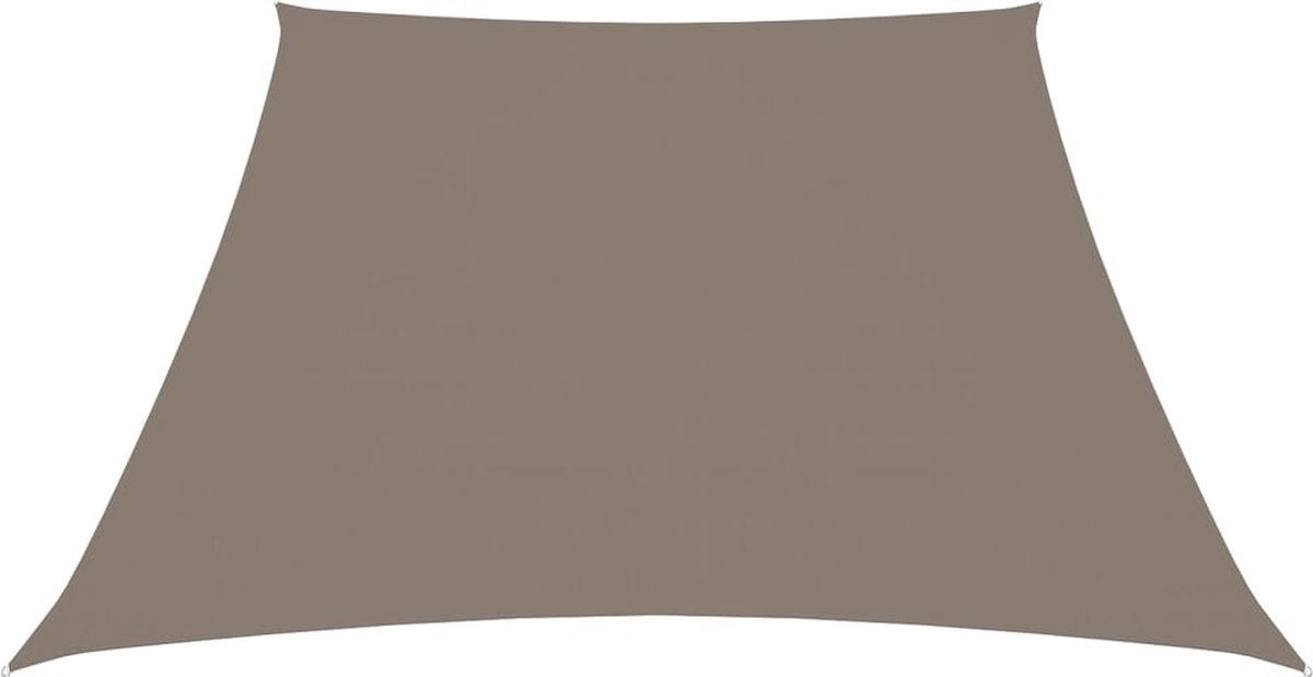 Vidaxl Zonnezeil Trapezium 3/5x4 M Oxford Stof Taupe - Bruin