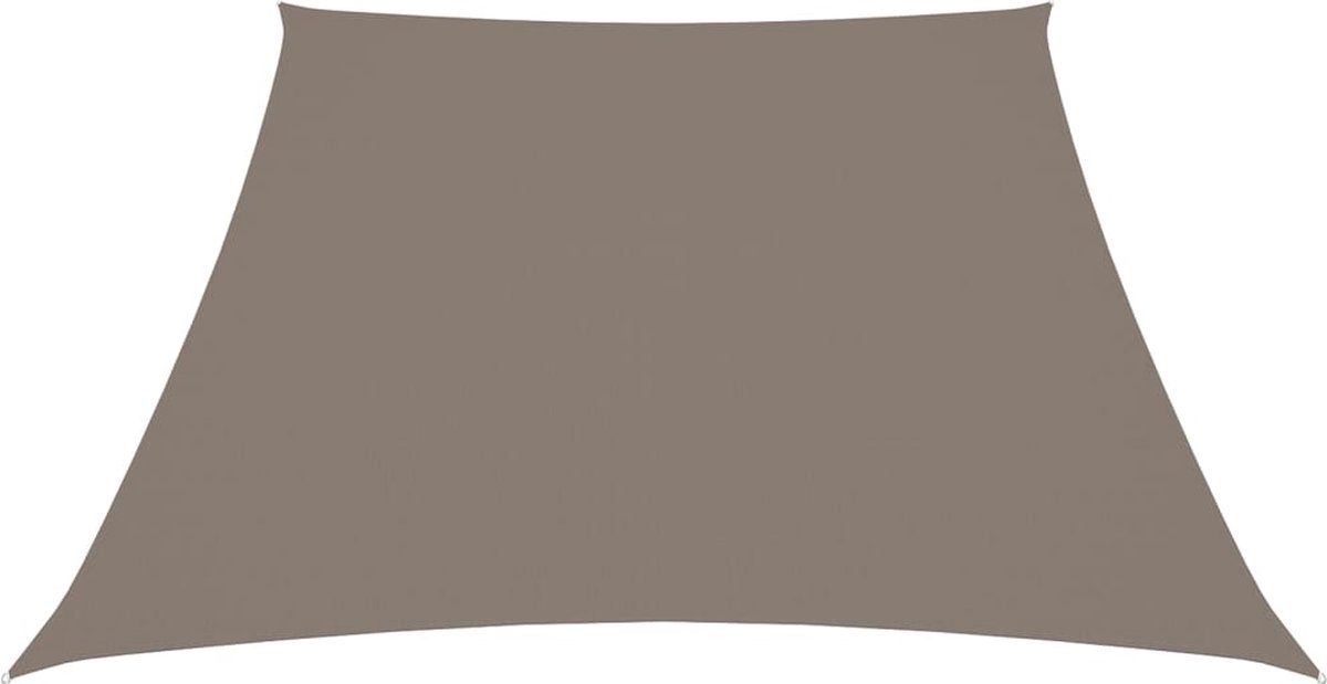 Vidaxl Zonnezeil Trapezium 3/5x4 M Oxford Stof Taupe - Bruin