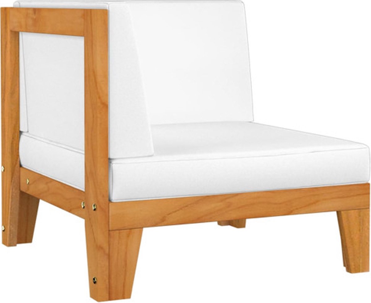 Vidaxl 6-delige Loungeset Met Kussens Massief Acaciahout