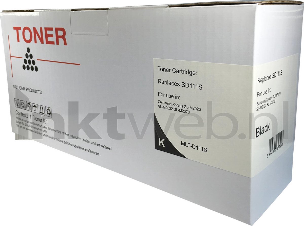 G&G MLT-D111S Toner - Zwart