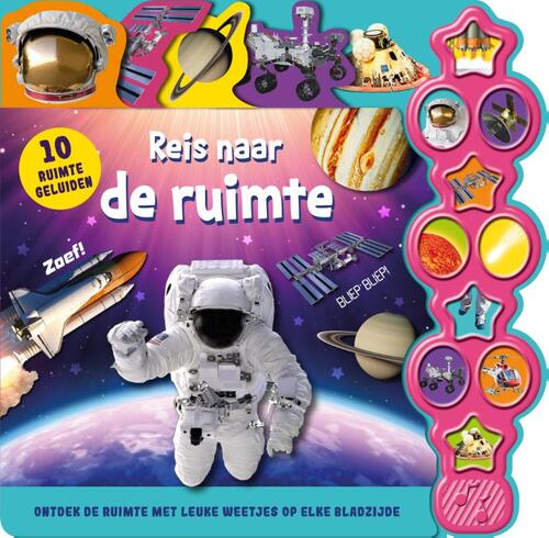 Top1Toys Reis naar de ruimte - geluidenboek 10 ruimtegeluiden