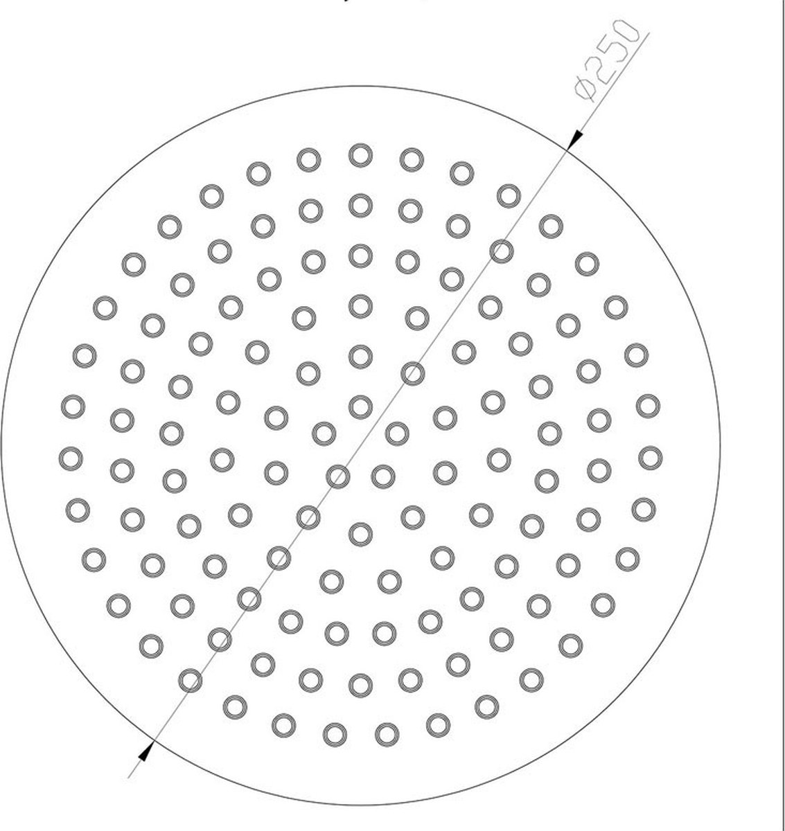 Sanifun hoofddouche Hilde RVS 25.