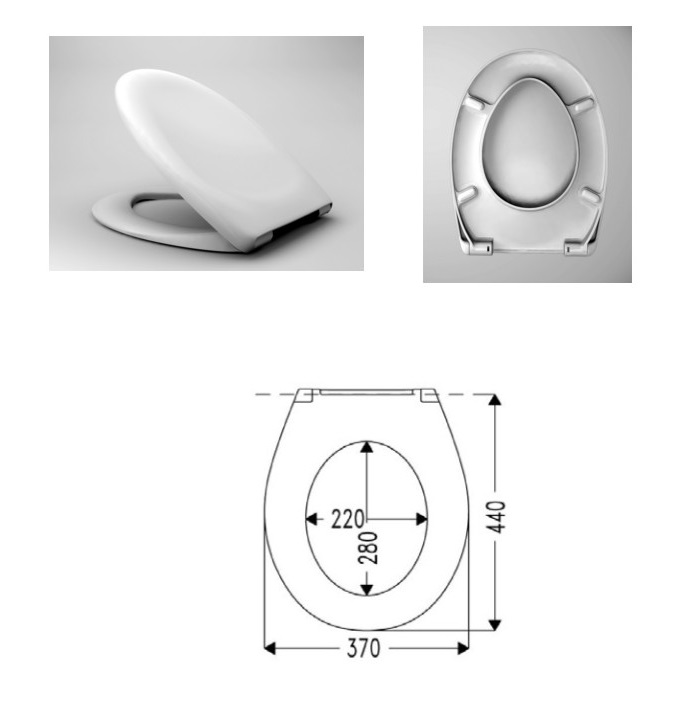 Haro WC-Zitting - Ecco softclose