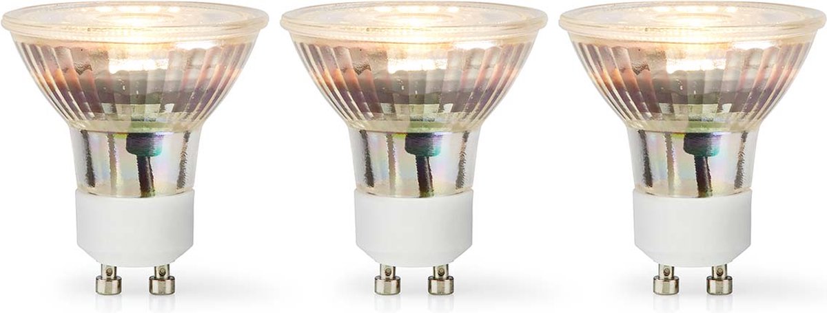 Nedis LED-Lamp GU10 | 4.5 W | 345 lm | 2700 K | 3 stuks | 1 stuks - LBGU10P163P3