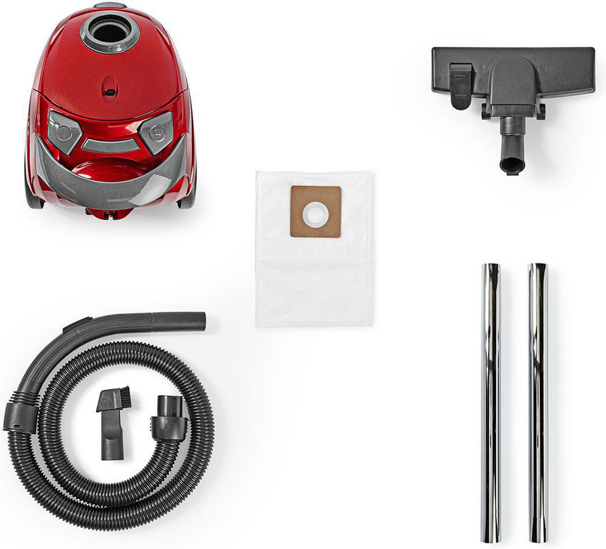 Nedis Stofzuiger | Met Zak | 700 W | 1.5 l / | 1 stuks - VCBG100RD - Rood
