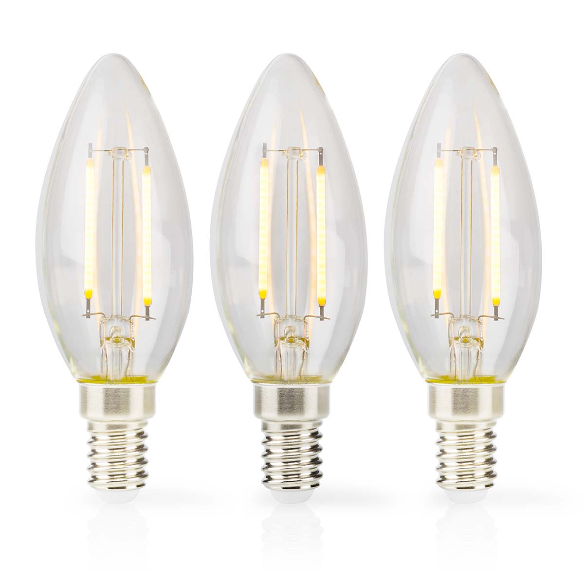 Nedis LED-Filamentlamp E14 | 2 W | 250 lm | 2700 K | 3 stuks | 1 stuks - LBFE14C351P3