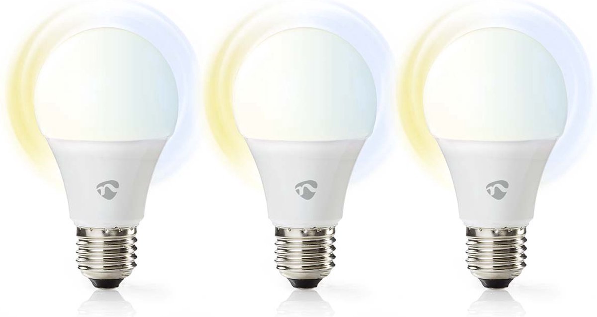 Nedis SmartLife LED Bulb | Wi-Fi | E27 | 806 lm | 9 W | 1 stuks - WIFILRW30E27