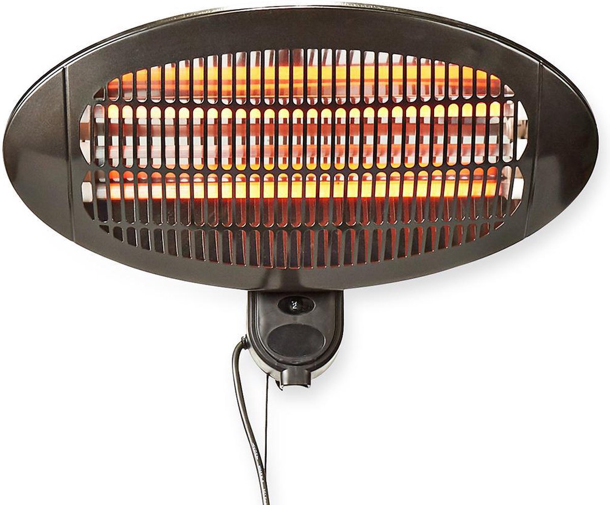 Nedis Patio Verwarmer | 2000 W | IP34 | | 1 stuk - HTPA110EBK - Zwart