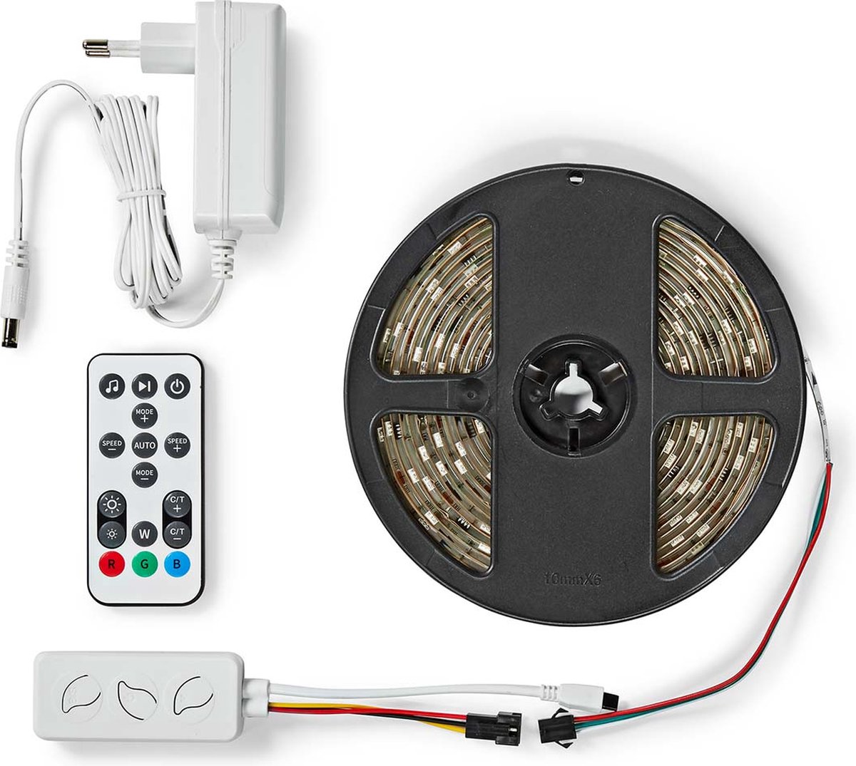 Nedis SmartLife LED-strip | Wi-Fi | 5 m | IP65 | 2700 K | 960 lm | 1 stuks - WIFILS51CRGB