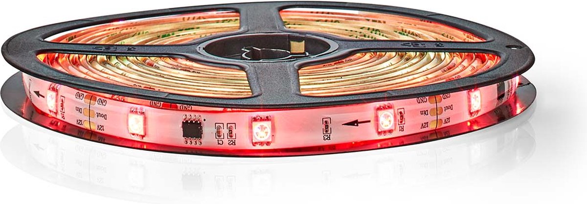 Nedis SmartLife LED-strip | Wi-Fi | 5 m | IP65 | 2700 K | 960 lm | 1 stuks - WIFILS51CRGB