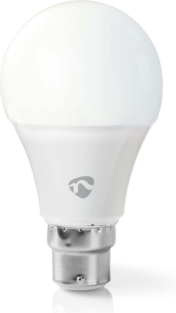 Nedis SmartLife LED Bulb | Wi-Fi | B22 | 800 lm | 9 W | 2700 K | A60 | 1 stuks - WIFILW12WTB22