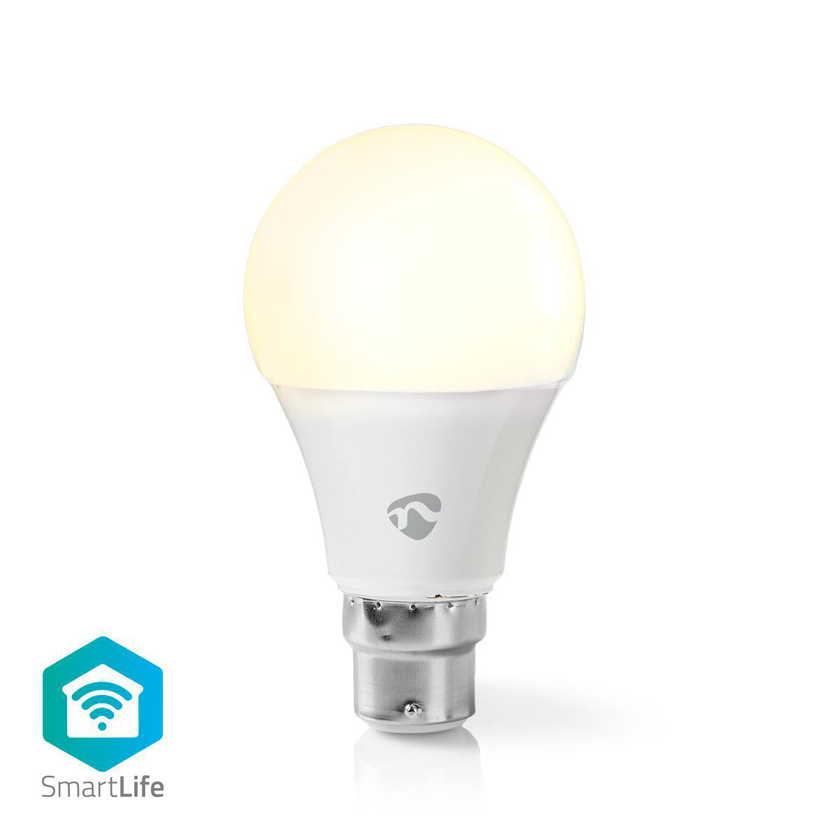 Nedis SmartLife LED Bulb | Wi-Fi | B22 | 800 lm | 9 W | 2700 K |A60 | 1 stuks - WIFILW11WTB22