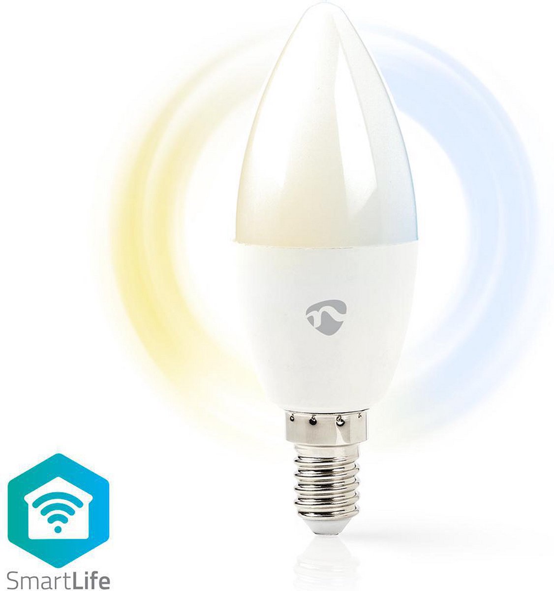 Nedis SmartLife LED Bulb | Wi-Fi | E14 | 350 lm | 4.5 W | 1 stuks - WIFILW13WTE14