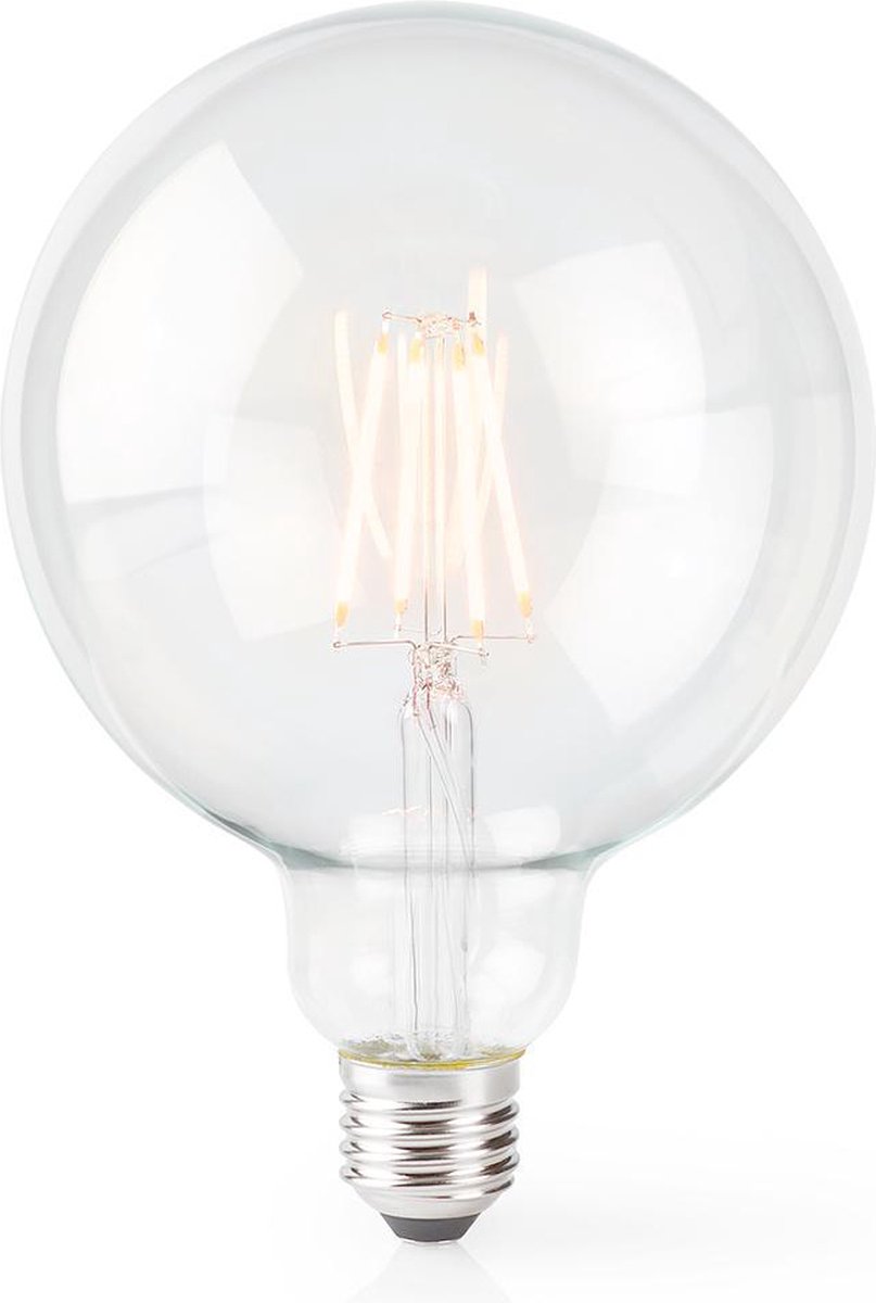 Nedis SmartLife LED Filamentlamp | Wi-Fi | E27 | 500 lm | 5 W | G125 | 1 stuks - WIFILF10WTG125