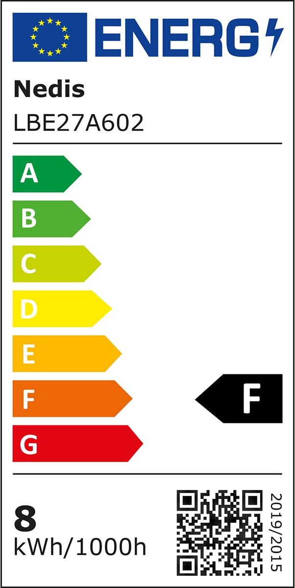 Nedis LED-Lamp E27 | A60 | 8.5 W | 806 lm | 2700 K | 1 stuks - LBE27A602