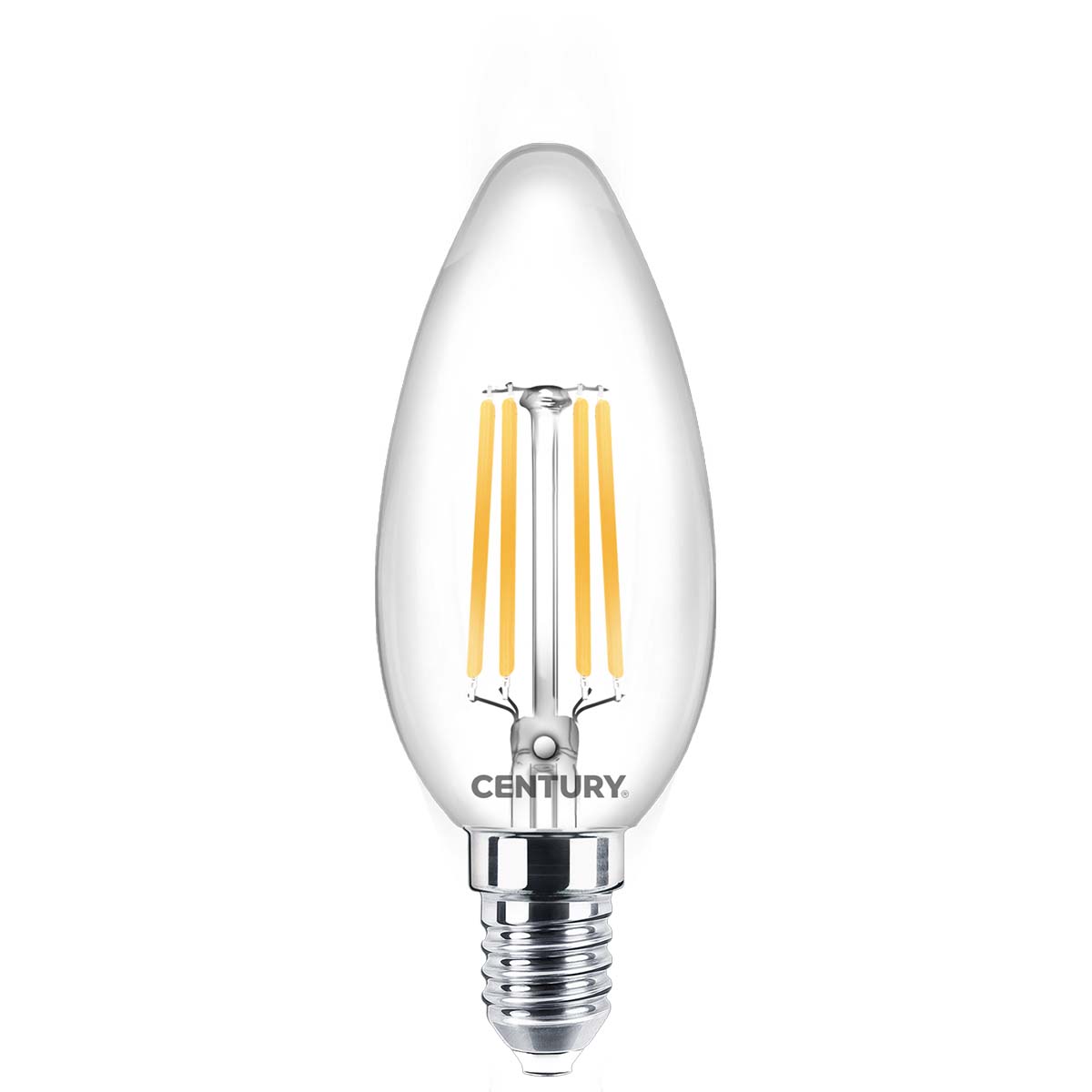 Century LED E14 Vintage Filamentlamp Kaars 4 W 480 lm 2700 K | 1 stuks - INM1-041427