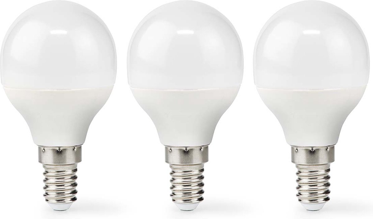 Nedis LED-Lamp E14 | G45 | 4.9 W | 470 lm | 2700 K | 3 stuks | 1 stuks - LBE14G452P3