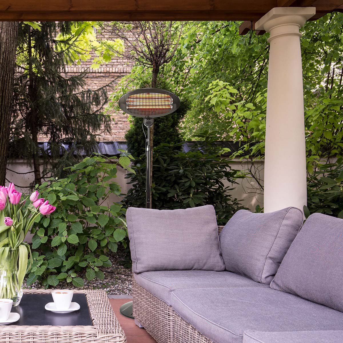 Nedis Patio Verwarmer | 2000 W | IP34 | | 1 stuk - HTPA120EBK - Zwart